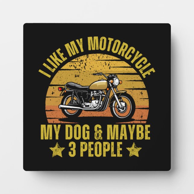Placa Expositora Motocicleta de perro (Frente)