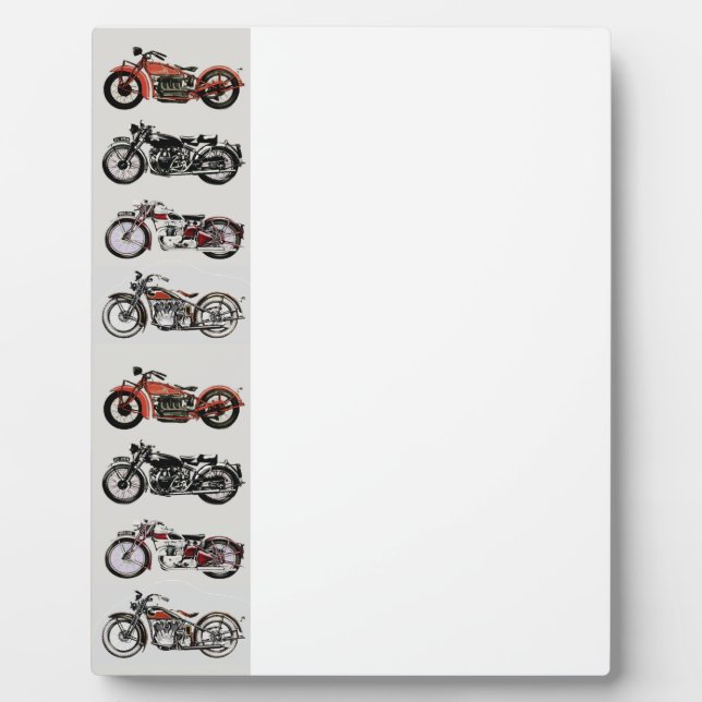 PLACA EXPOSITORA MOTOCICLETAS DE VINTAJE (Frente)