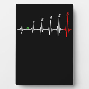 Placa Expositora Motocross en motocicleta Heartbeat Speed Speed Bik
