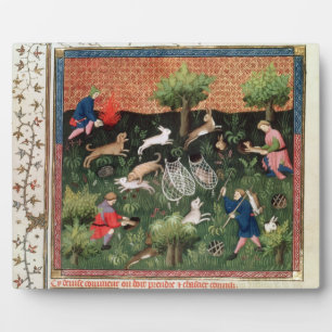 Placa Expositora Ms Fr 616 fol.92 Cargas de caza, de la Livre de