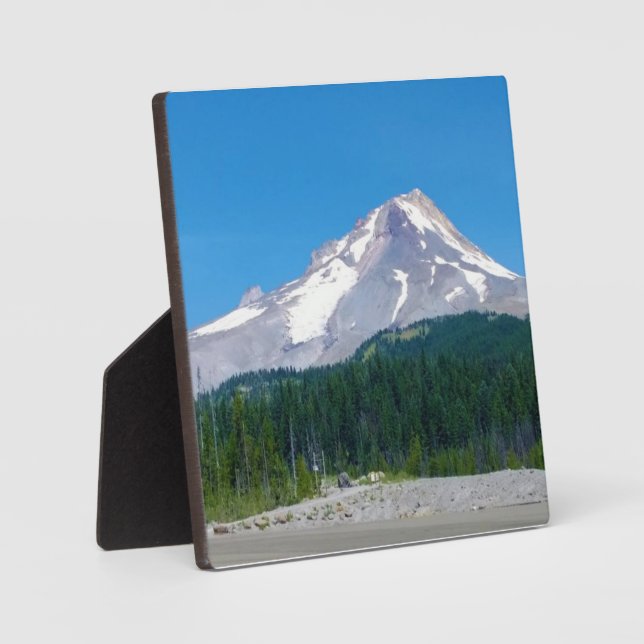 Placa Expositora Mt. Hood en verano, Oregón (Anverso)