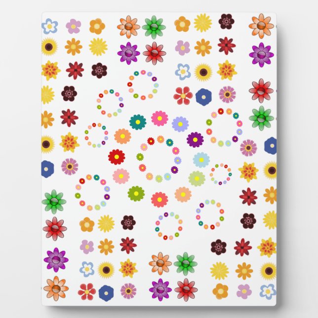 Placa Expositora Muchas flores (Frente)