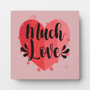 Placa Expositora Mucho amor, gran corazón