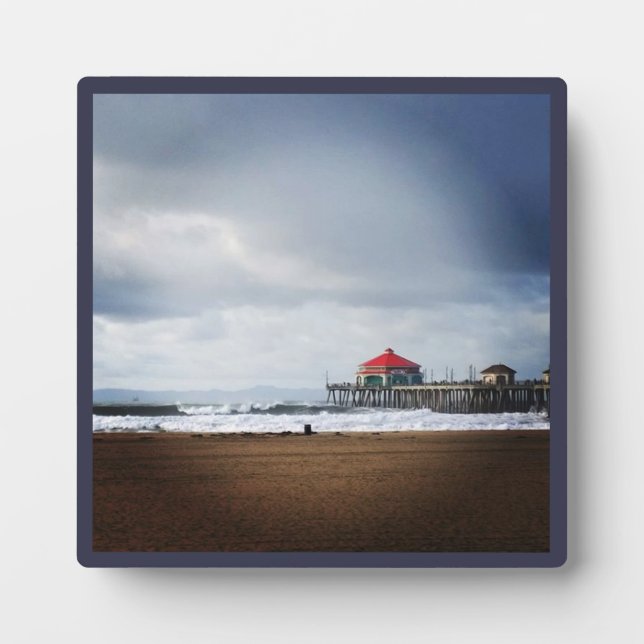 Placa Expositora Muelle de Huntington Beach, CA (Frente)