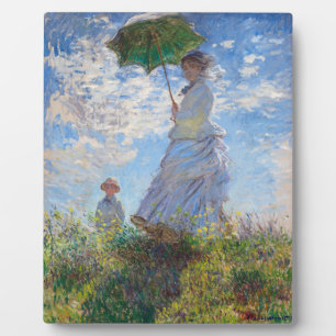 Placa Expositora Mujer con parasol Monet