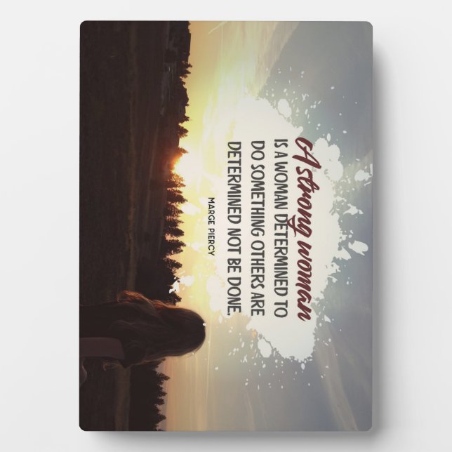 Placa Expositora Mujer fuerte (Frente)