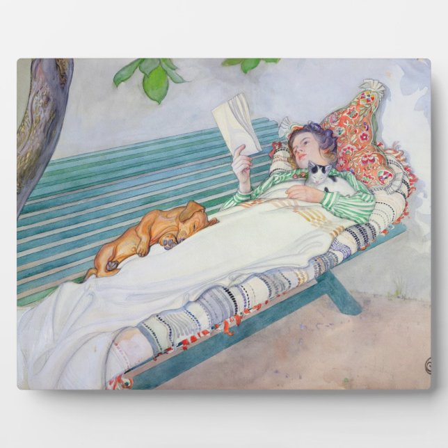 Placa Expositora Mujer mintiendo en un banco, 1913 (con c/c sobre p (Frente)