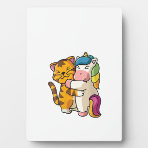 Placa Expositora Mujeres Tigre y Unicornio Animales de Zoológico Li