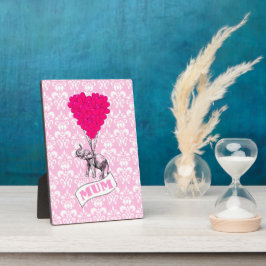 Placa Expositora Mum with pink elephant