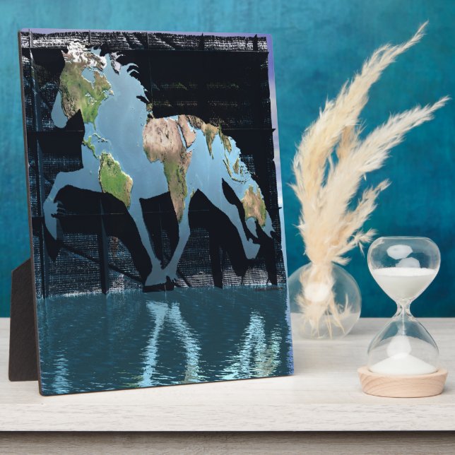 Placa Expositora Mundo de los caballos islandeses (Lado)