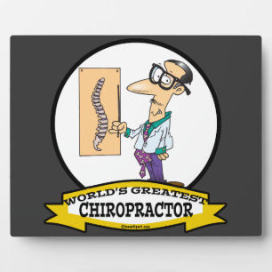 PLACA EXPOSITORA MUNDO MAYOR CHIROPRACTOR HOMBRES PERSONALIZADO
