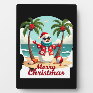 Placa Expositora muñeco de nieve de Navidad (3)