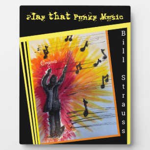 Placa Expositora Music Maestro Tabletop Plaque con Easel