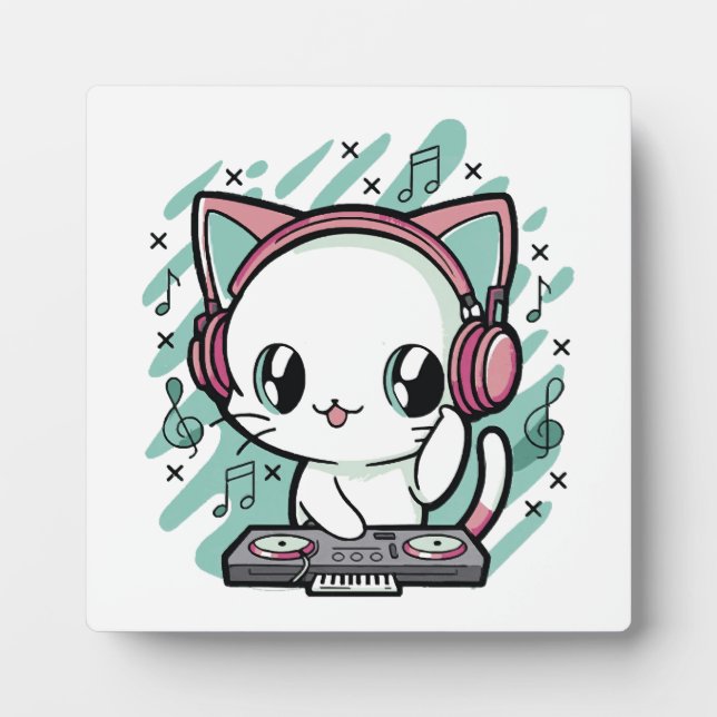 Placa Expositora música de gato (Frente)