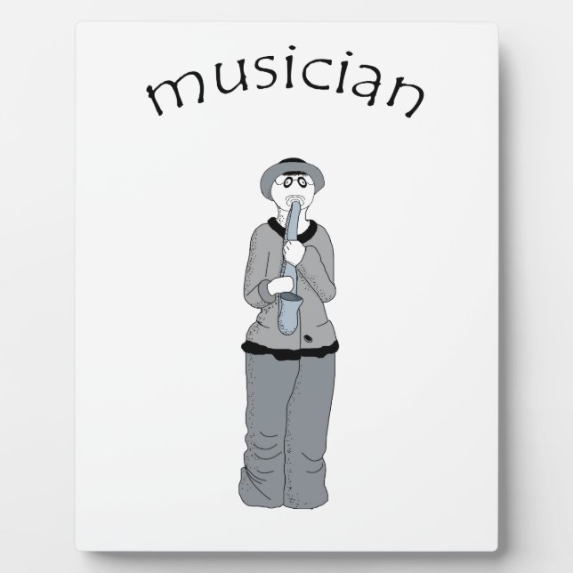 Placa Expositora músico (Frente)