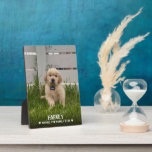 Placa Expositora My Dog Photo<br><div class="desc">Your favorite pet's photo,  their name and details on a tabletop photo plaque are fun to display in your home or to give as a gift.</div>