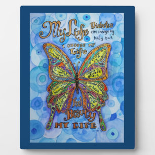 Placa Expositora My Life Diabetes Poema Inspirador Plaque