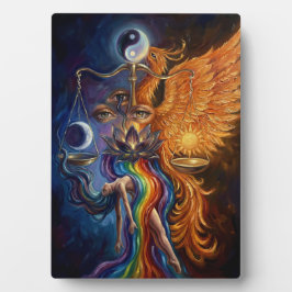 Placa Expositora Mystical Phoenix Tabletop Plaque with Easel 