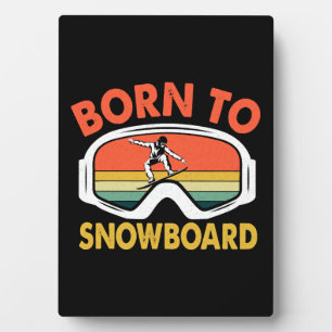Placa Expositora Nacido En Snowboard
