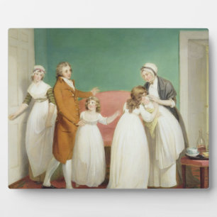 Placa Expositora Nacimiento del heredero, c.1799 (aceite sobre lien