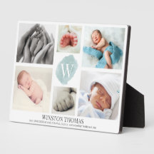 Nacimiento del niño del Collage de fotos de color 