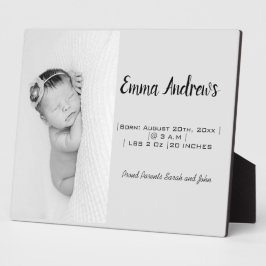 Placa Expositora Nacimiento personalizado 