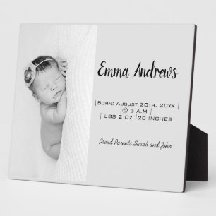 Placa Expositora Nacimiento personalizado