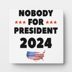 Placa Expositora Nadie para Presidente 2024