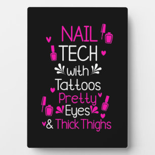 Placa Expositora Nail Tech Con Tatuajes