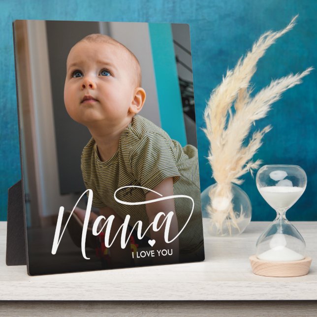 Placa Expositora Nana I Love You Typography (Lado)