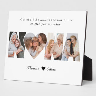 Placa Expositora Nana Photo Collage Grandma Keepsake from Grandkids
