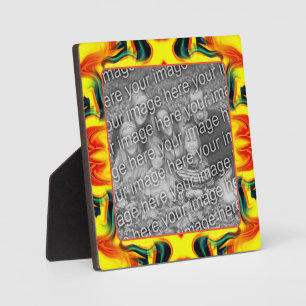 Placa Expositora Naranja Amarillo Swirls Green Swirls Crea Tu Propi