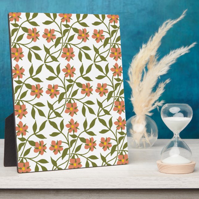 PLACA EXPOSITORA NARANJA FLOWERS (Lado)
