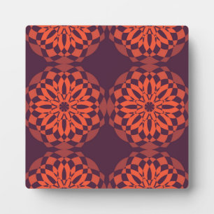 Placa Expositora Naranja morado fresco, único, moderno abstracto de