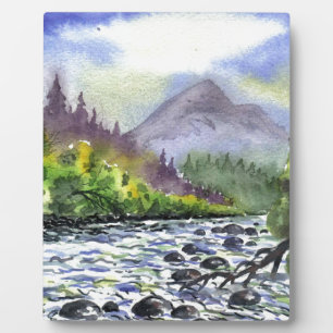 Placa Expositora Naturaleza artística del destino de la pintura del