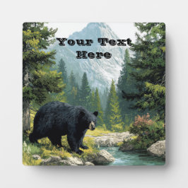 Placa Expositora Naturaleza del oso negro 