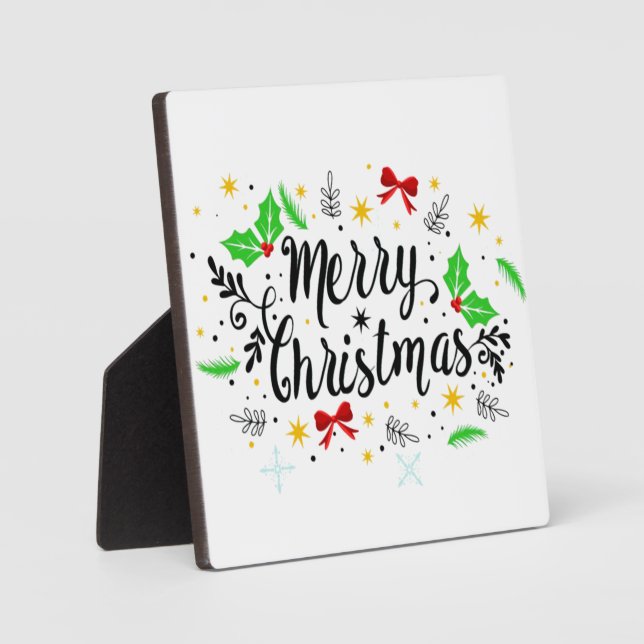 Placa Expositora Navidad Alegre Festiva (Anverso)