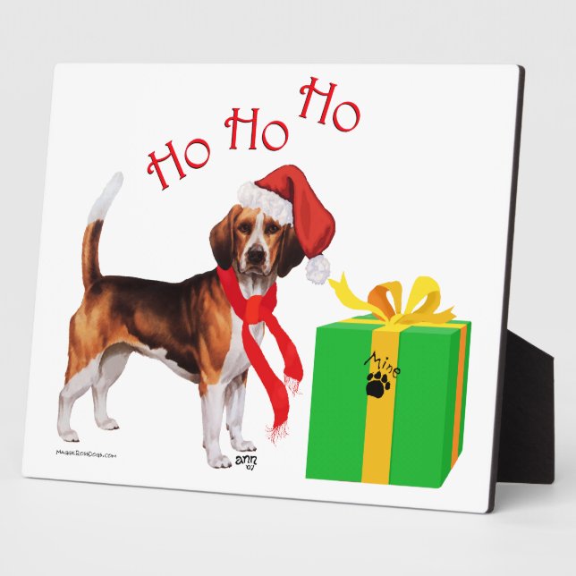 Placa Expositora Navidad Beagle (Lado)