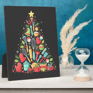 Placa Expositora Navidad Tree Baking Chef Cook Xmas