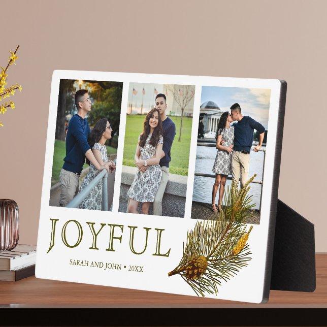 Placa Expositora Navidades alegres Collage de fotos Rústico Pine Sp (Subido por el creador)