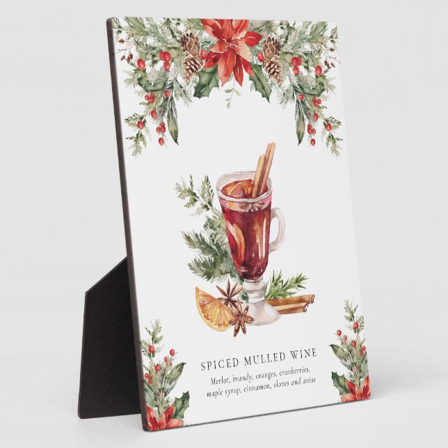 Placa Expositora Navidades Bar de vino silenciado Rótulo de la firm (Lado)