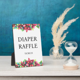 Placa Expositora Navidades Branch Diaper Raffle Baby Shower