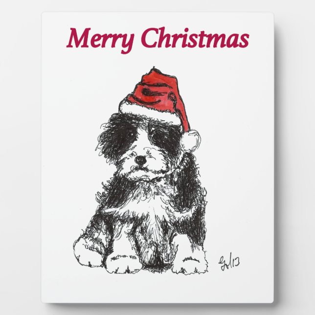 Placa Expositora Navidades cachorritos (Frente)