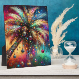 Placa Expositora Navidades caprichosos Palm Tree Tropical Beach Viv