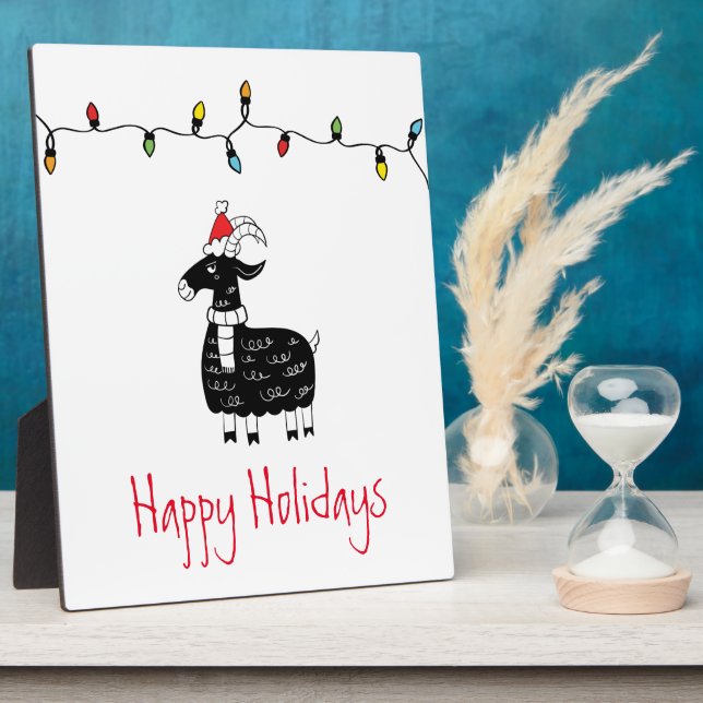 Placa Expositora Navidades caprinos (Lado)