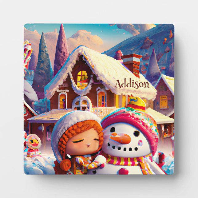 Placa Expositora Navidades Clay Playday Gingerbread Snowman Winter (Frente)