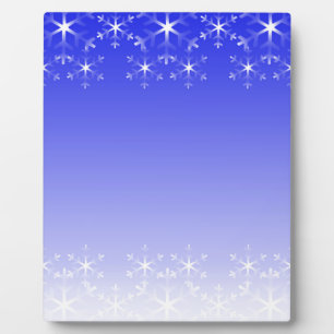 Placa Expositora Navidades con copos de nieve