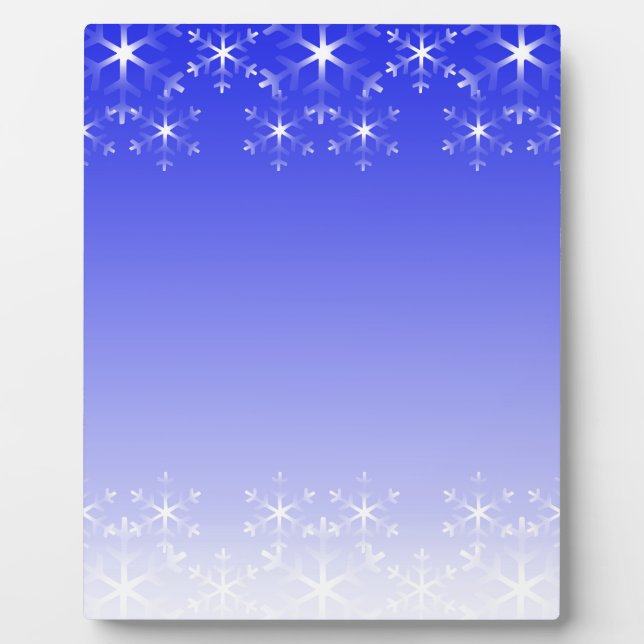 Placa Expositora Navidades con copos de nieve (Frente)