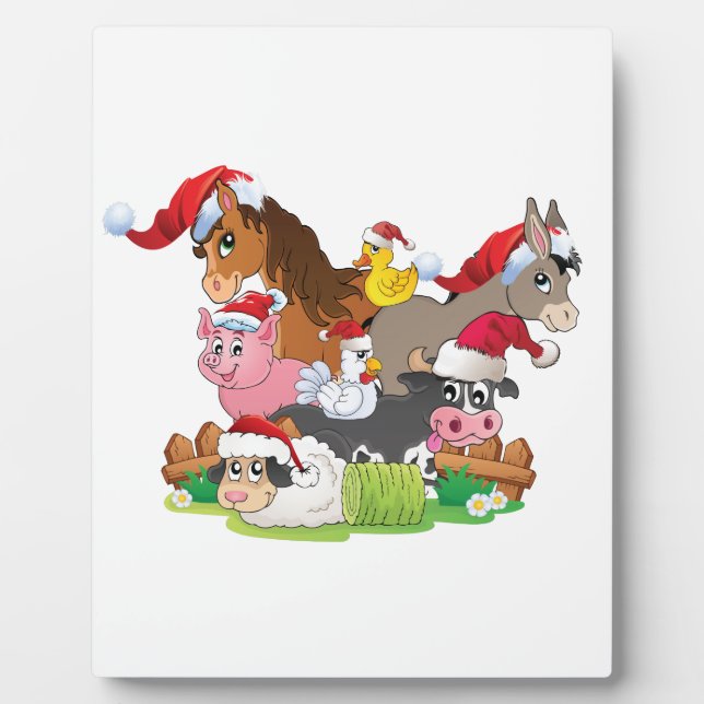Placa Expositora Navidades de animales de granja (Frente)