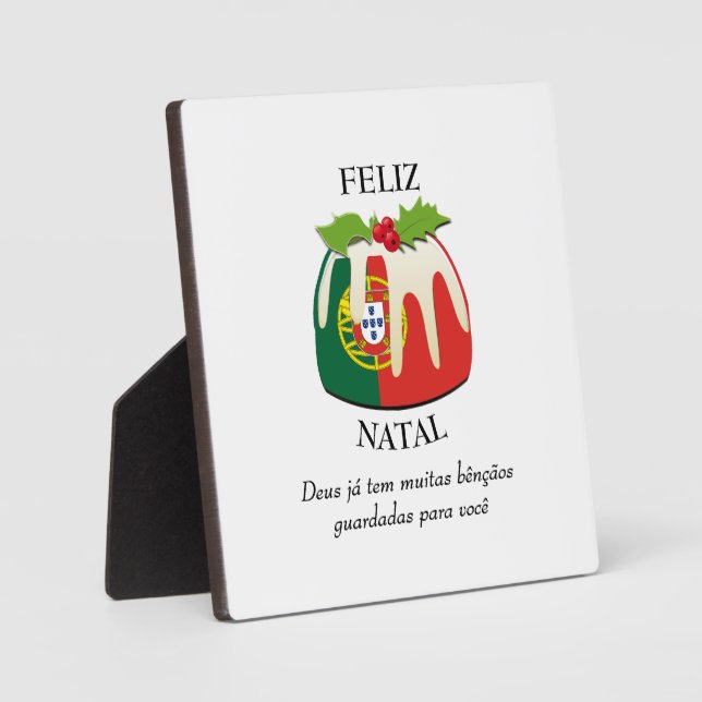 Placa Expositora Navidades de FELIZ NATAL (Anverso)